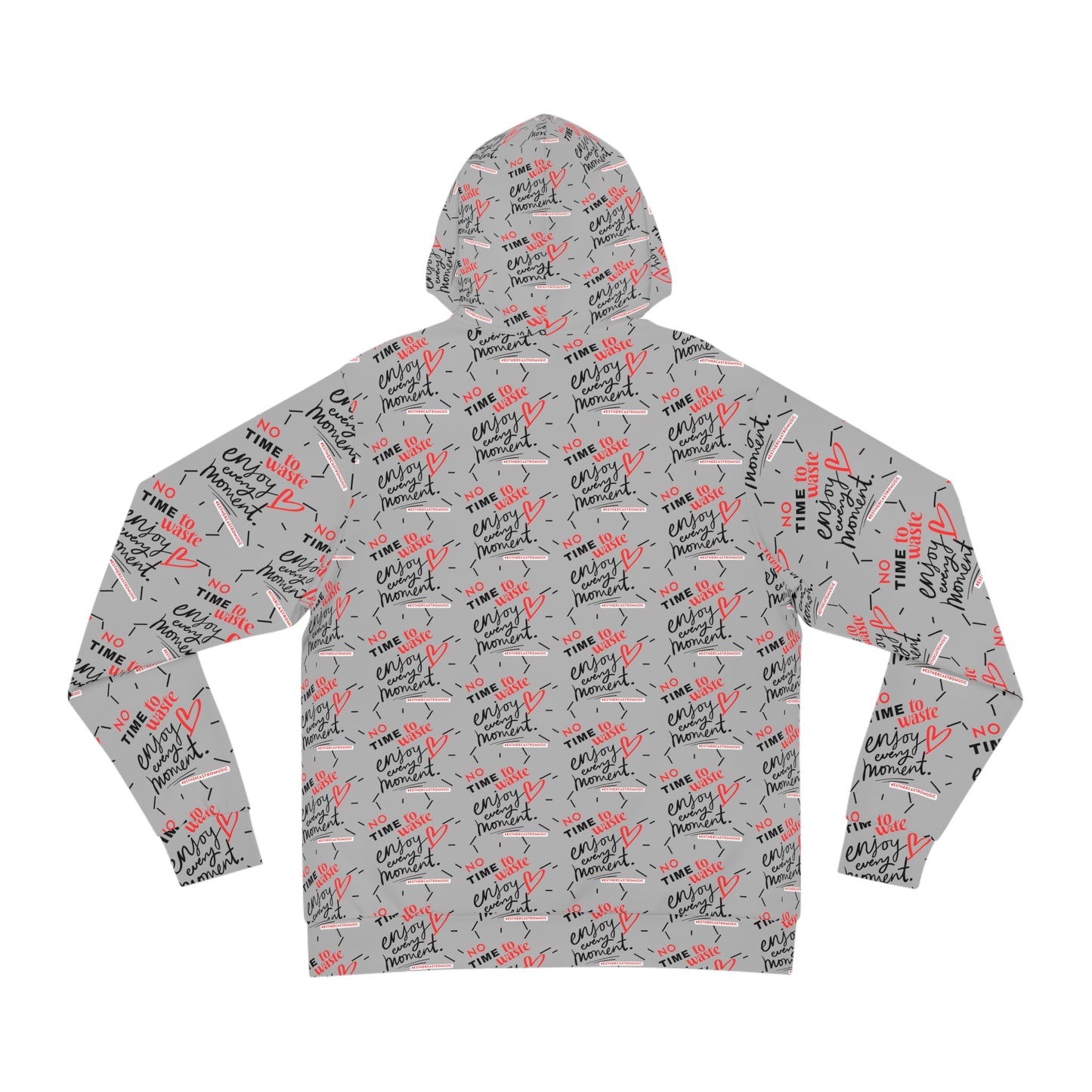 No Time to Waste - Fashion Hoodie, (grayish)