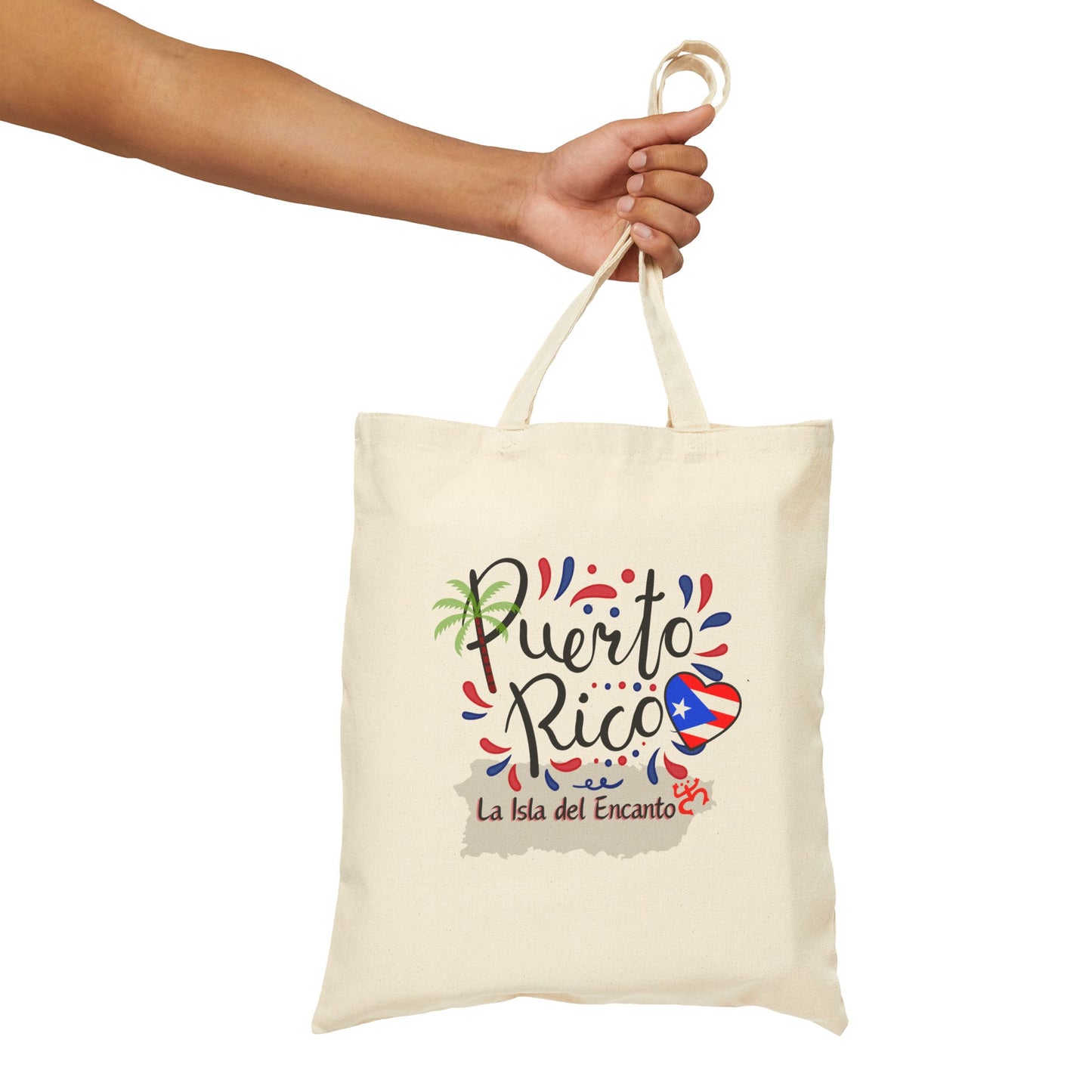 Puerto Rico La Isla del encanto Cotton Canvas Tote Bag
