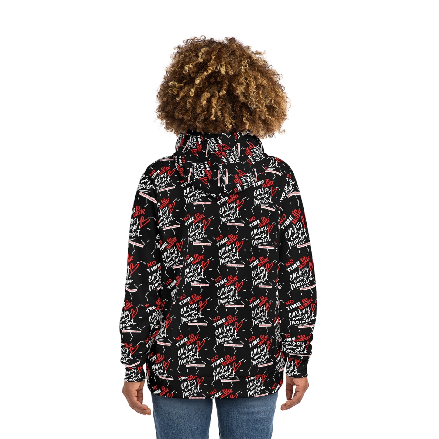 No Time to Waste - Fashion Black Hoodie (black)