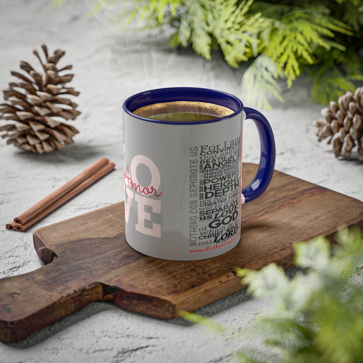 Christian Mugs 11oz Nothing Can Separate Us, Love, Romans, God Coffee Mug, Scripture Coffee Mug, Inspirational Coffee Mug, Christian Mug, Positive Coffee Mug, Gift for mom, About Love,
