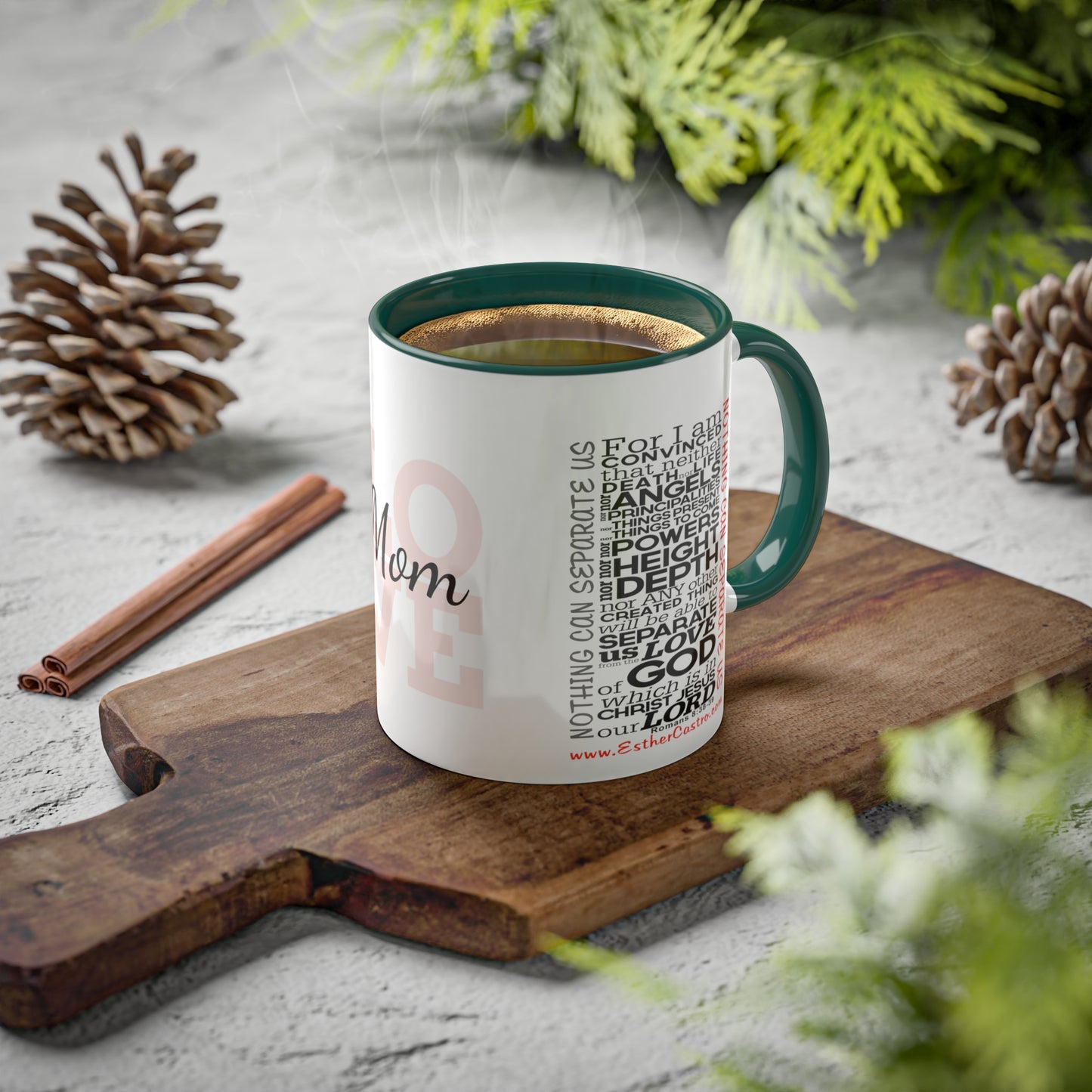 Christian Mugs 11oz Nothing Can Separate Us, Love Mom, Romans 8, God Coffee Mug, Scripture Coffee Mug, Inspirational Coffee Mug, Christian Mug, Positive Coffee Mug, Gift for mom, About Love,