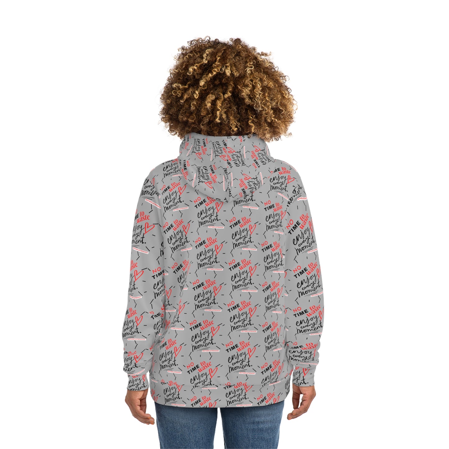 No Time to Waste - Fashion Hoodie, (grayish)