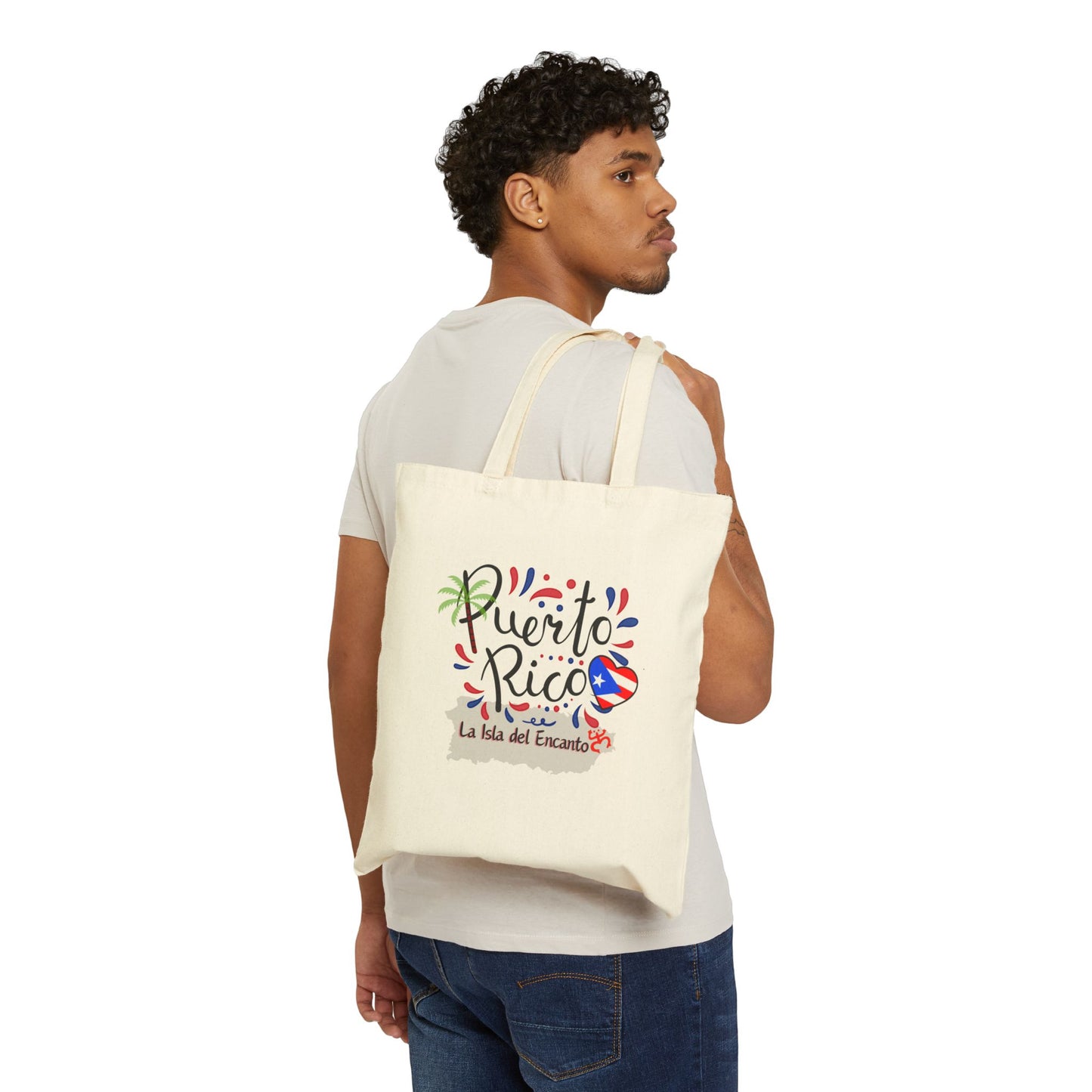 Puerto Rico La Isla del encanto Cotton Canvas Tote Bag