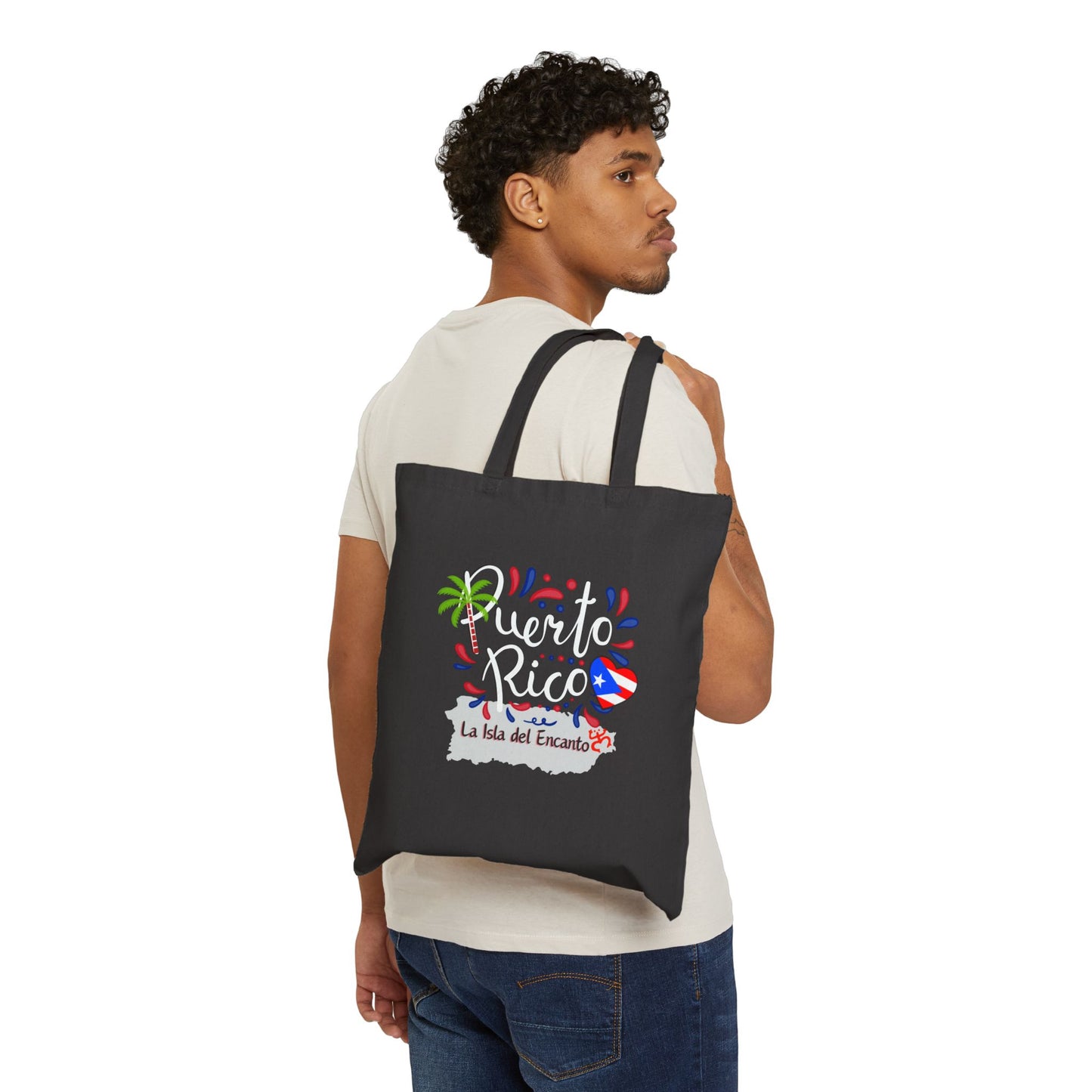 Puerto Rico La Isla del encanto Cotton Canvas Tote Bag