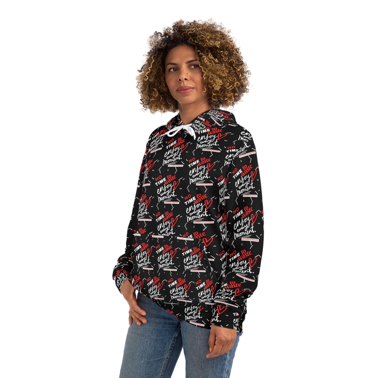 No Time to Waste - Fashion Black Hoodie (black)
