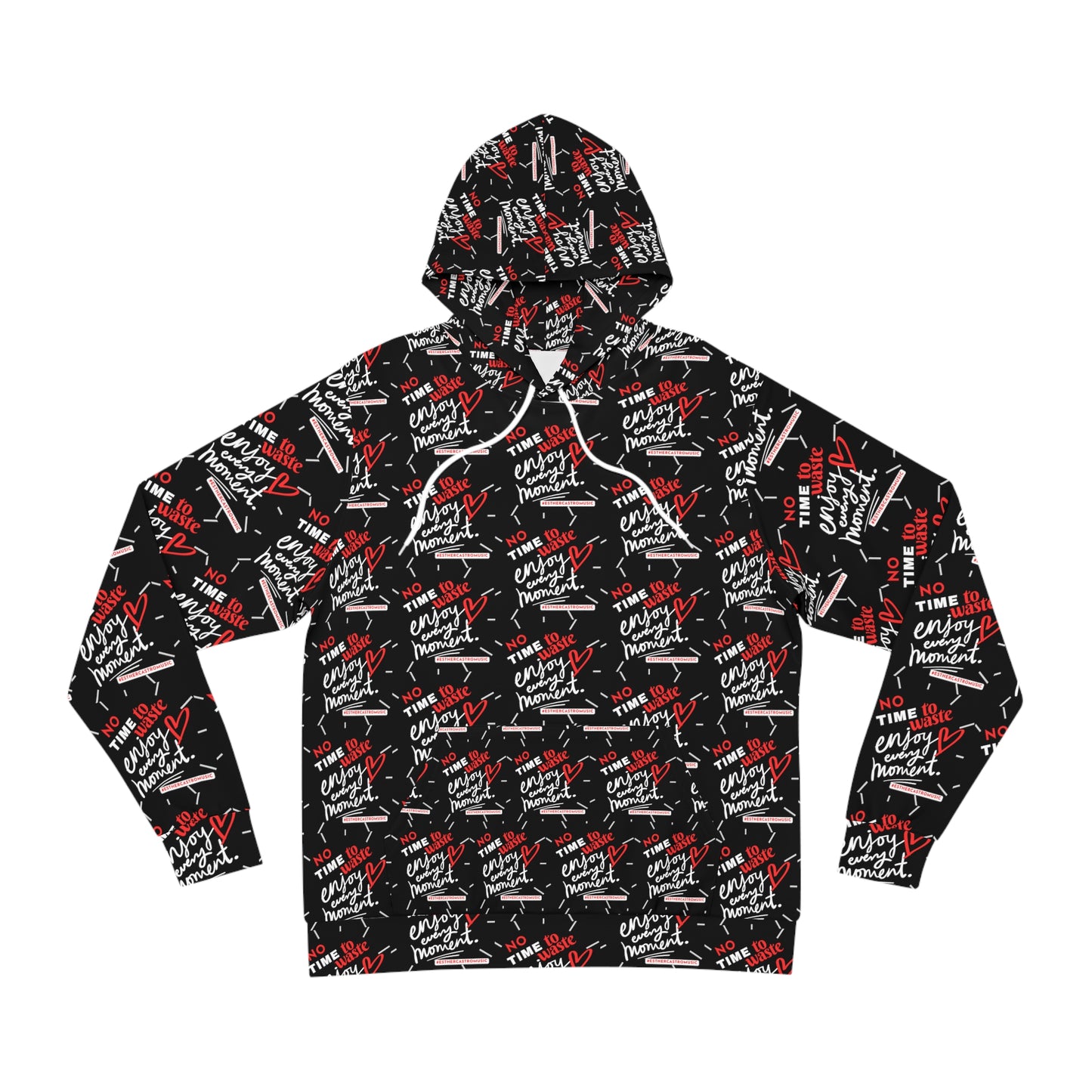 No Time to Waste - Fashion Black Hoodie (black)