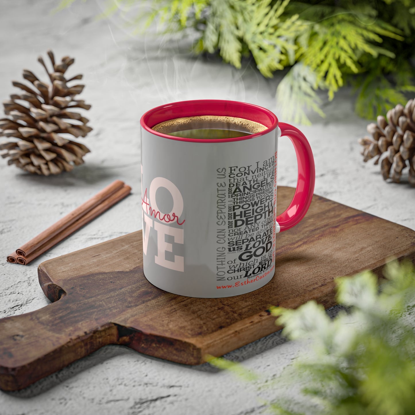 Christian Mugs 11oz Nothing Can Separate Us, Love, Romans, God Coffee Mug, Scripture Coffee Mug, Inspirational Coffee Mug, Christian Mug, Positive Coffee Mug, Gift for mom, About Love,