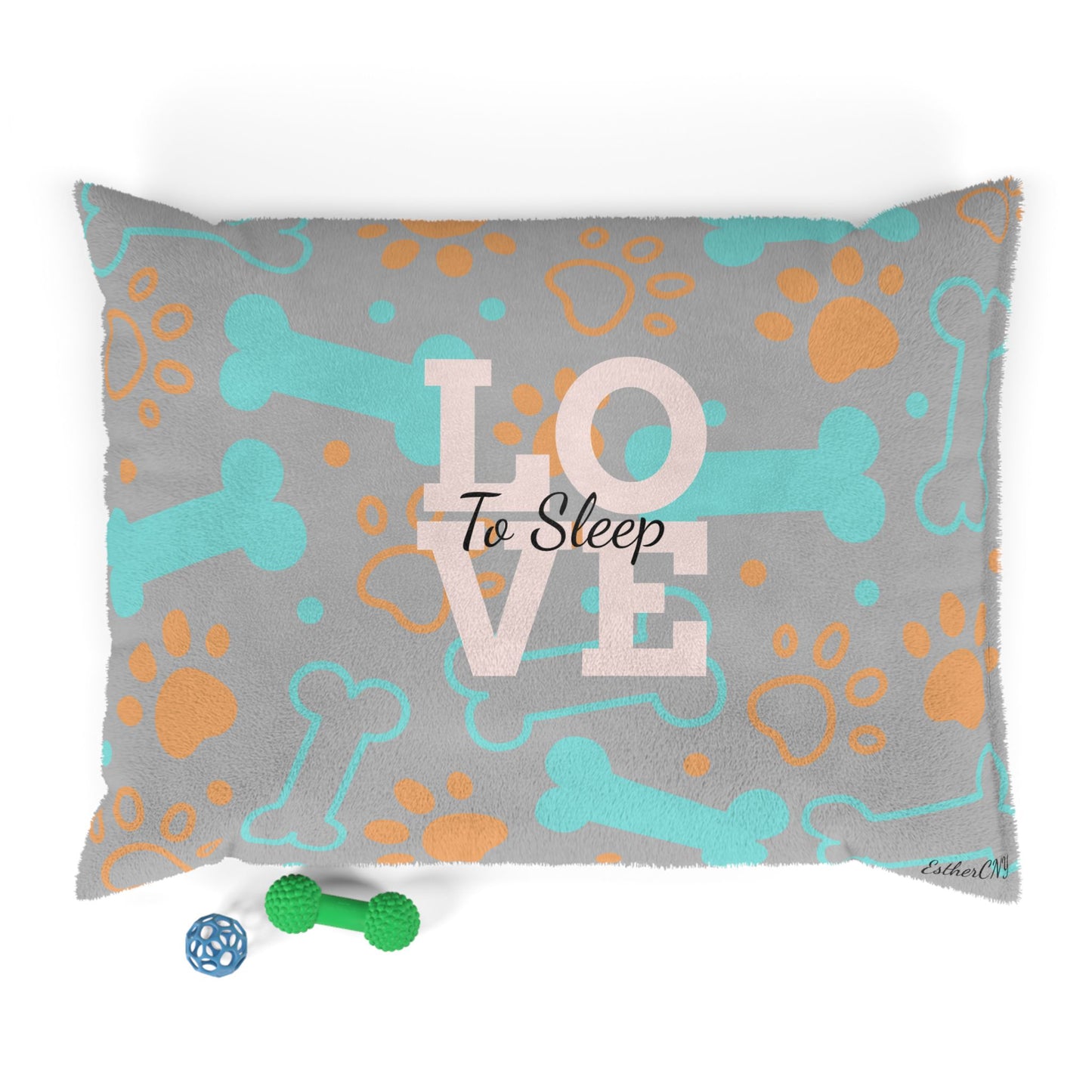 Pet Bed "Love to Sleep" dog pillow,