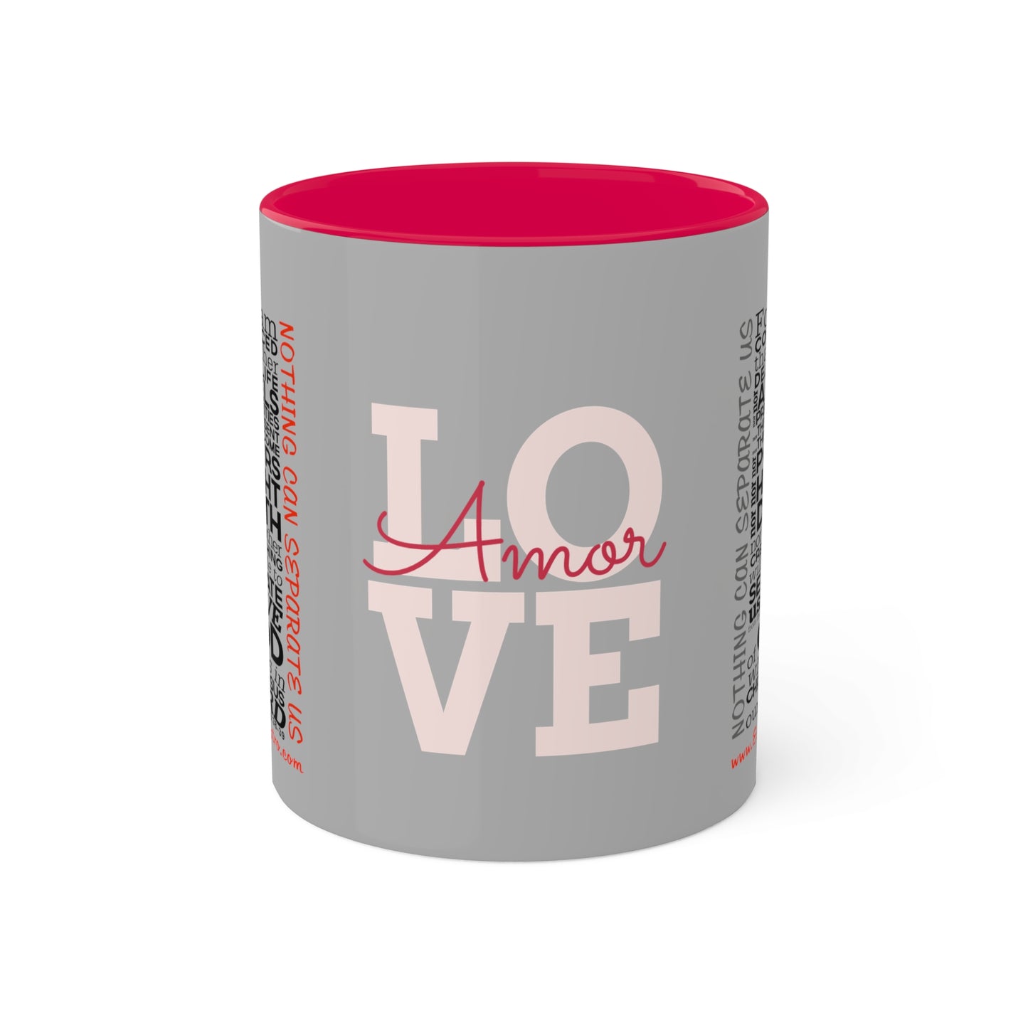 Christian Mugs 11oz Nothing Can Separate Us, Love, Romans, God Coffee Mug, Scripture Coffee Mug, Inspirational Coffee Mug, Christian Mug, Positive Coffee Mug, Gift for mom, About Love,
