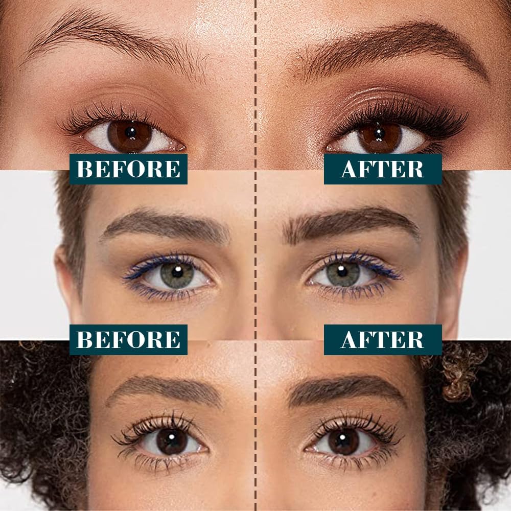 Magic Eyebrow Pencil, 2024 New 3D Waterproof Microblading Eyebrow Pencil Contouring Pen, 4 Tipped Precise Brow Pen, Fine Stroke Microblading Eyebrow Pencil Natural (A - Dark Brown)