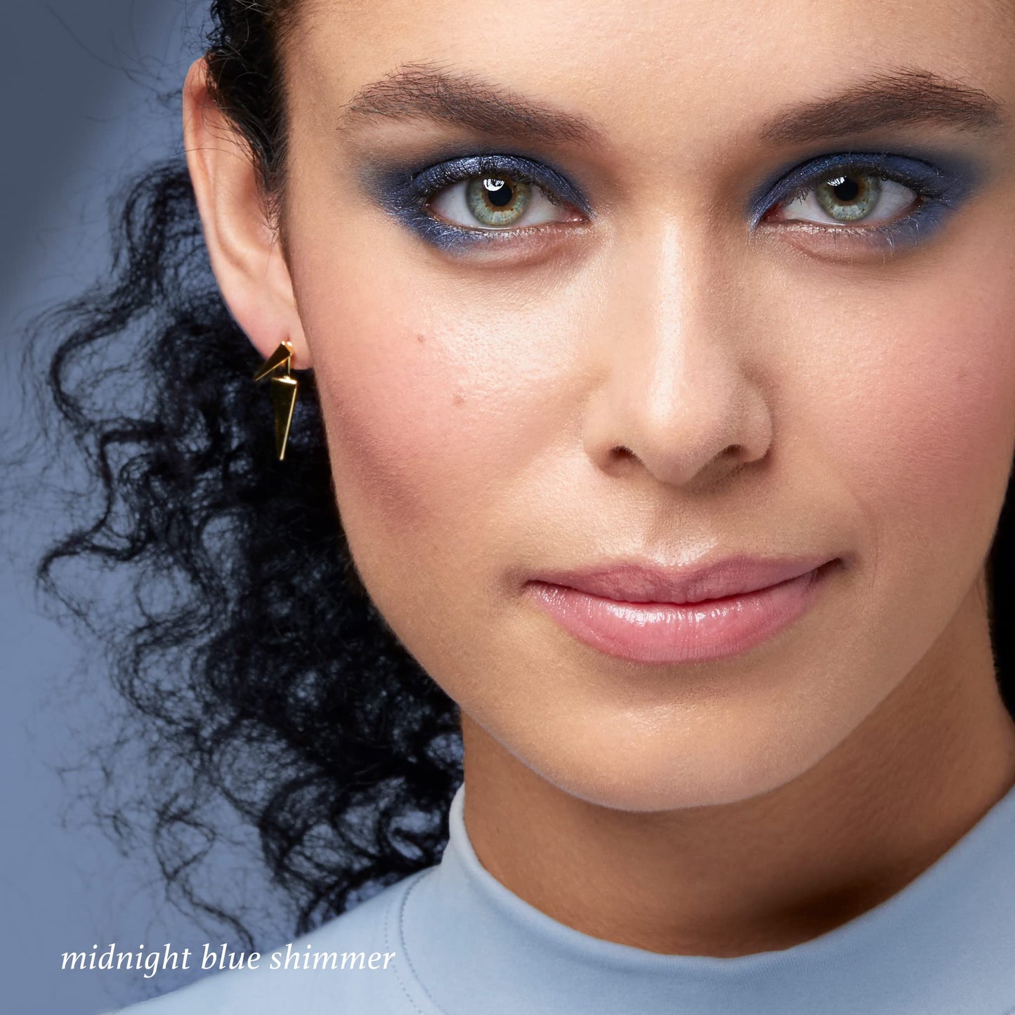 Julep Eyeshadow 101 Crème to Powder Waterproof Eyeshadow Stick, Midnight Blue Shimmer