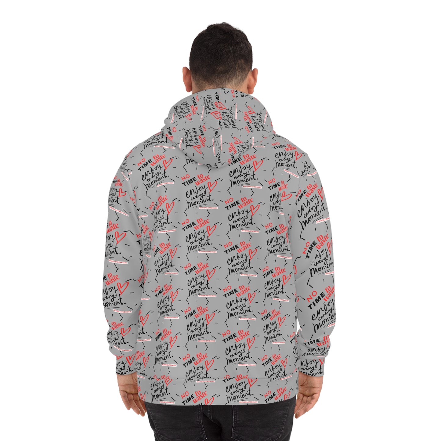 No Time to Waste - Fashion Hoodie, (grayish)