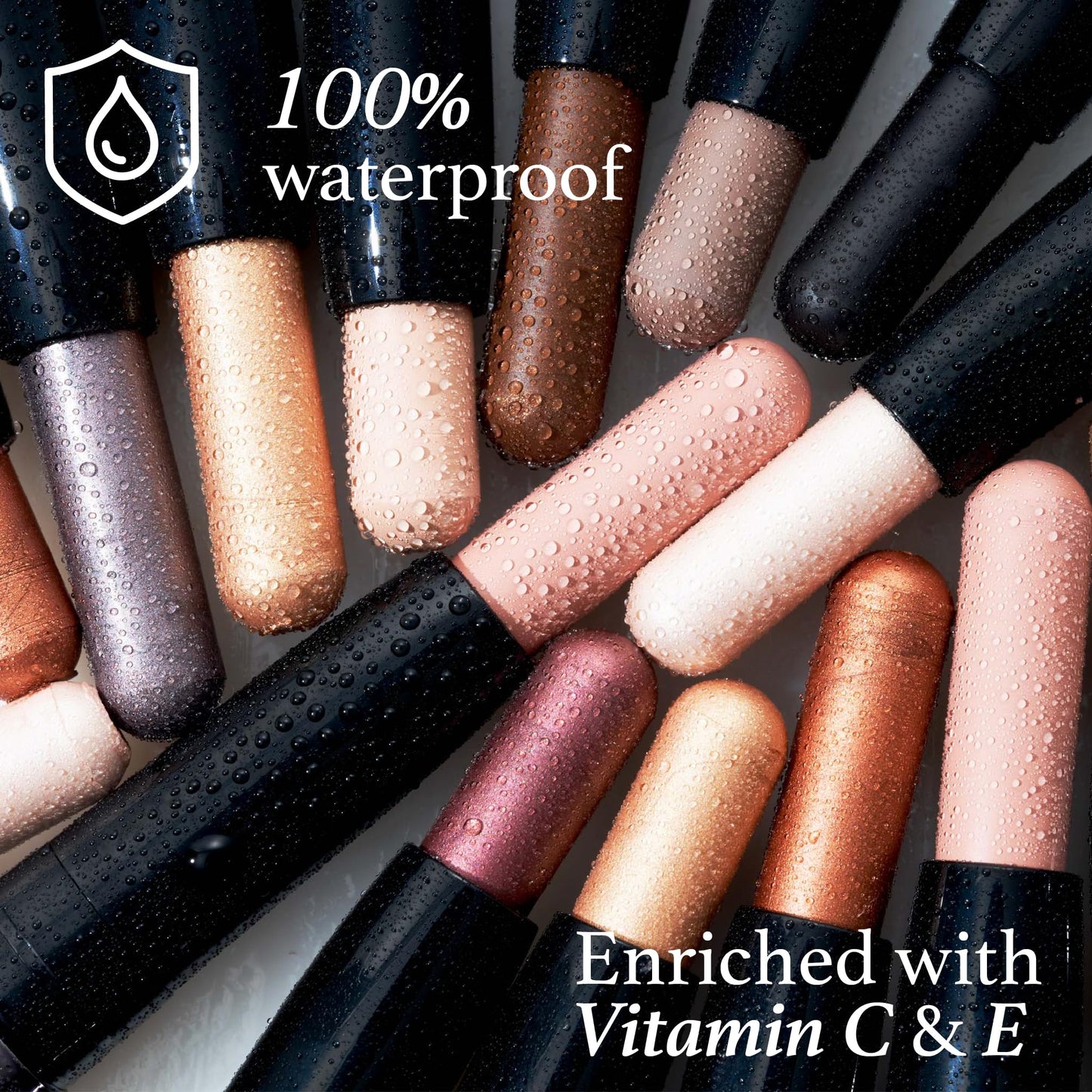 Julep Eyeshadow 101 Crème to Powder Waterproof Eyeshadow Stick, Midnight Blue Shimmer