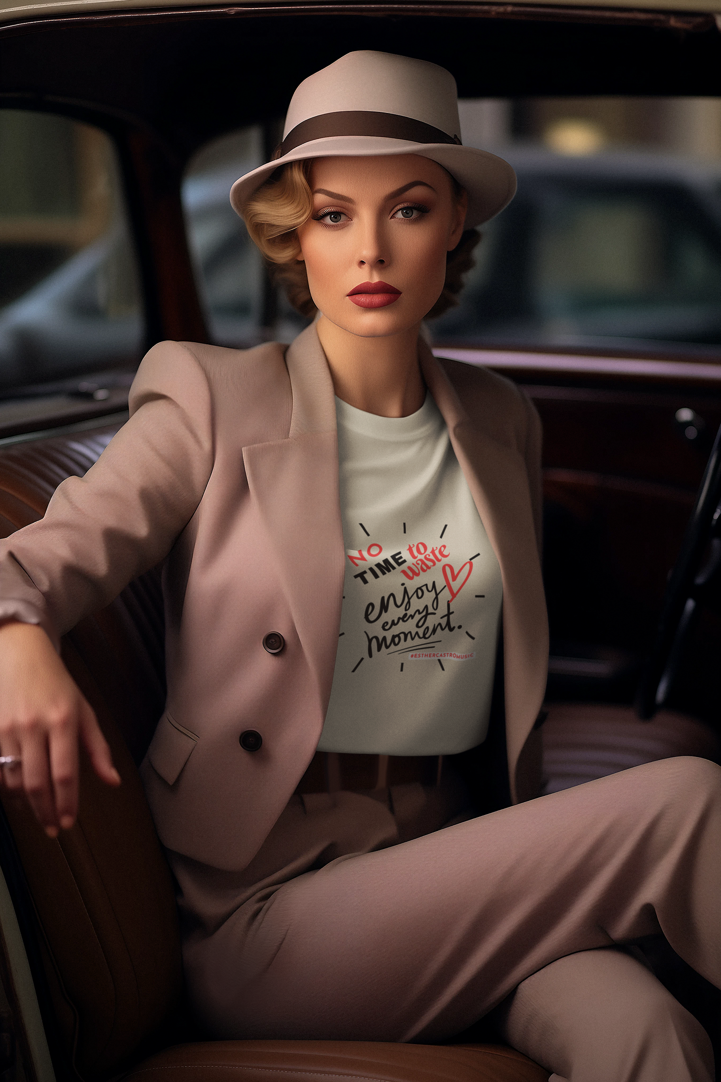 Unisex Softstyle T-Shirt - 'No Time to Waste, Enjoy Every Moment' Inspirational Tee