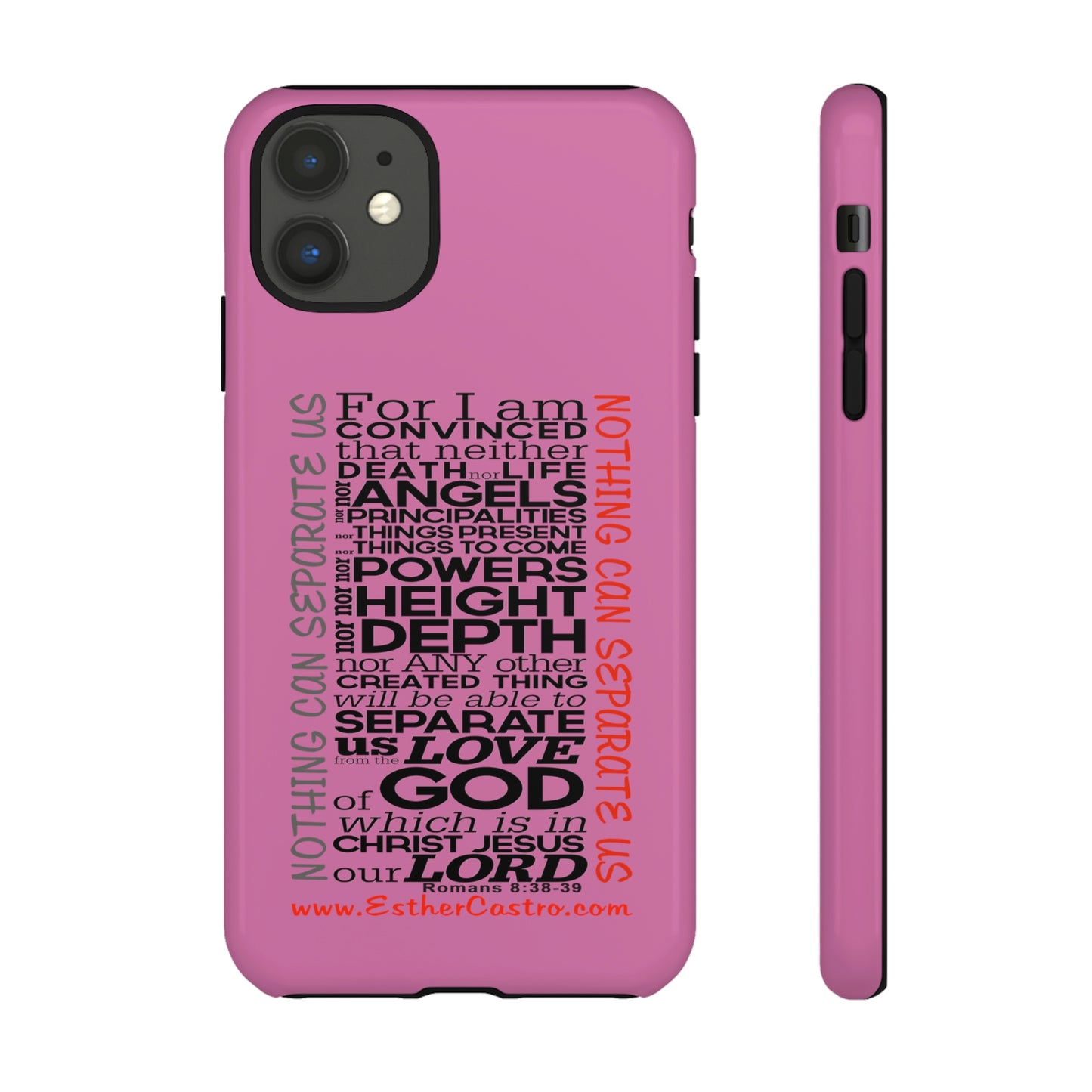 Tough Cases for Smart Phones - "Nothing Can Separate Us" Christian customized Tough Cases Romans 8