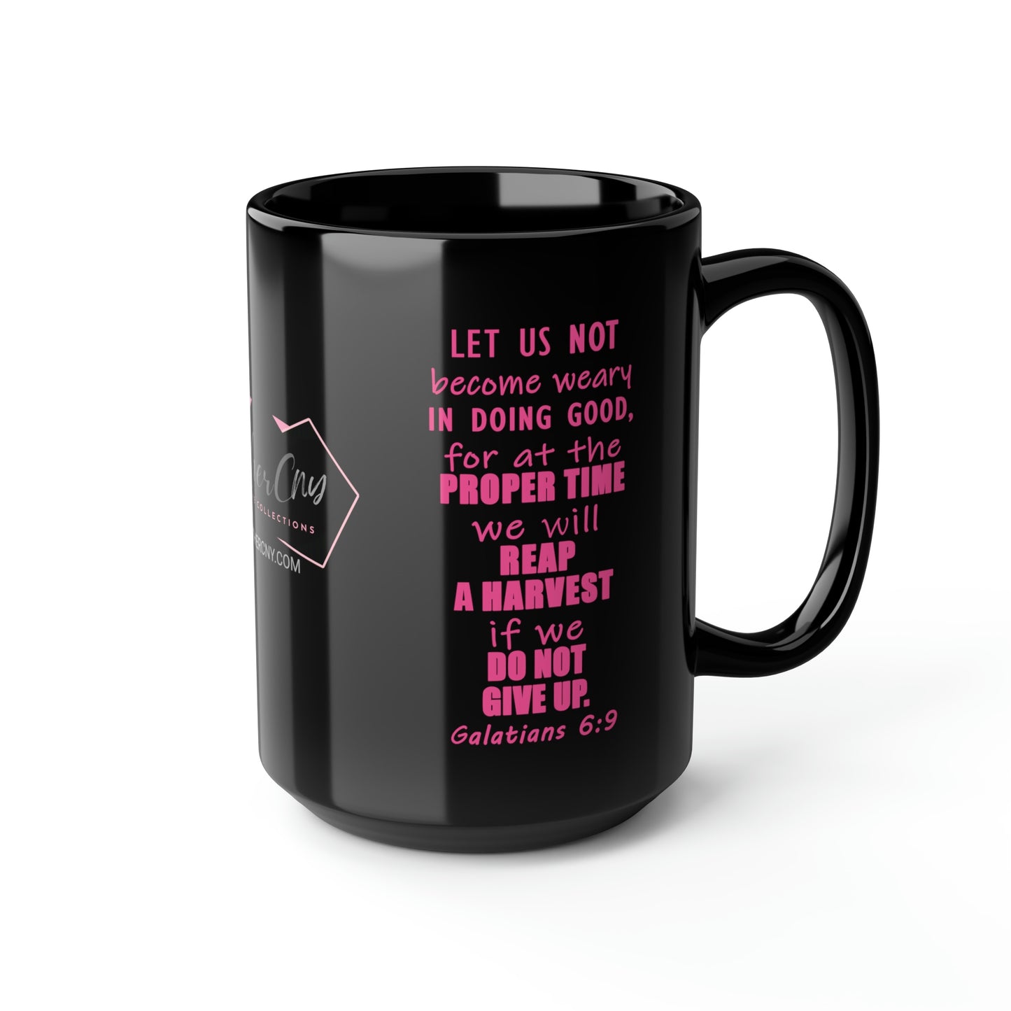 Coffee Mug | Galatians 6:9 Scripture Coffee Mug | Christian Mug | Bible Verse Mug | Positive Coffee Mug | Bible Study Gift | Black Mug, 15oz