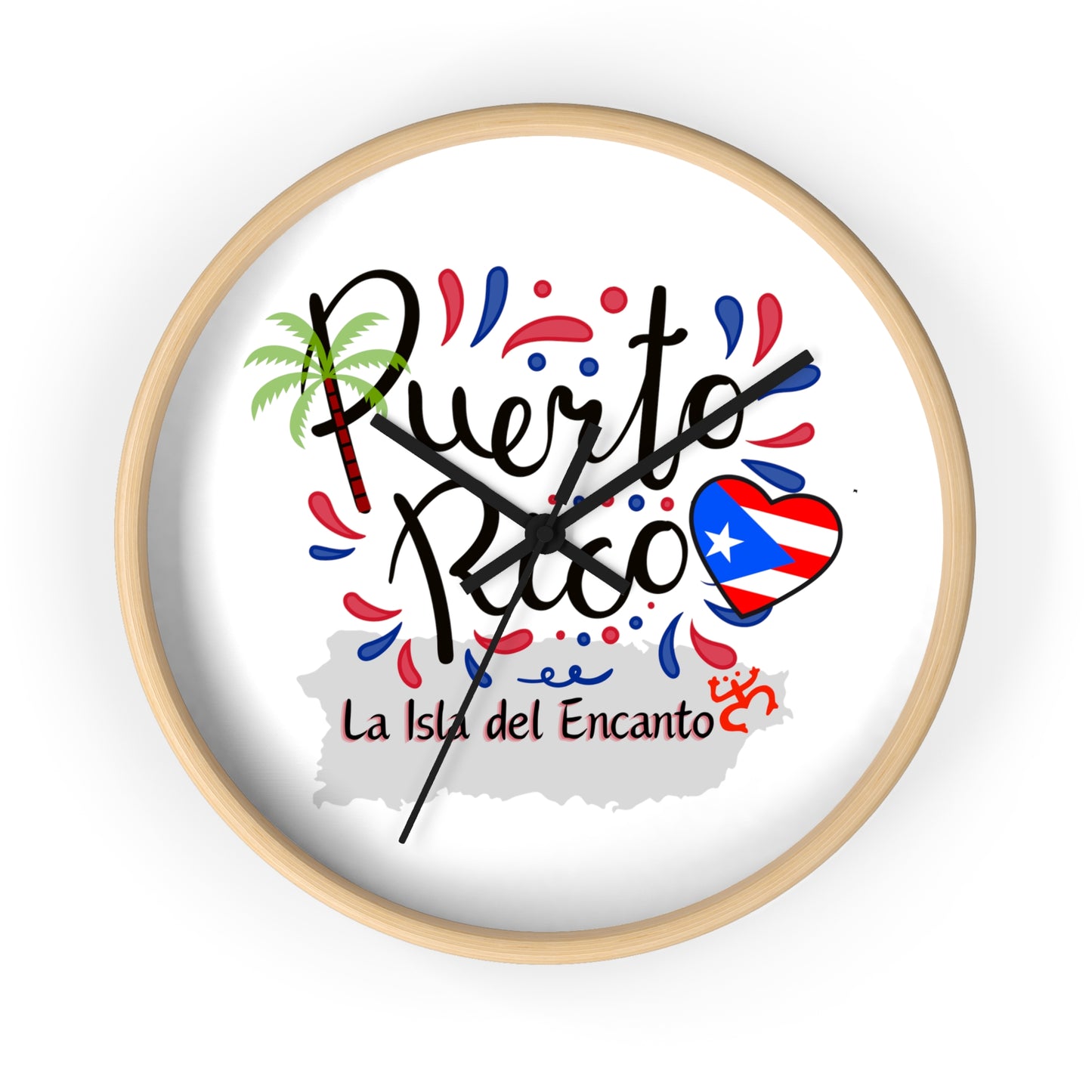 Puerto Rico Wall Clock