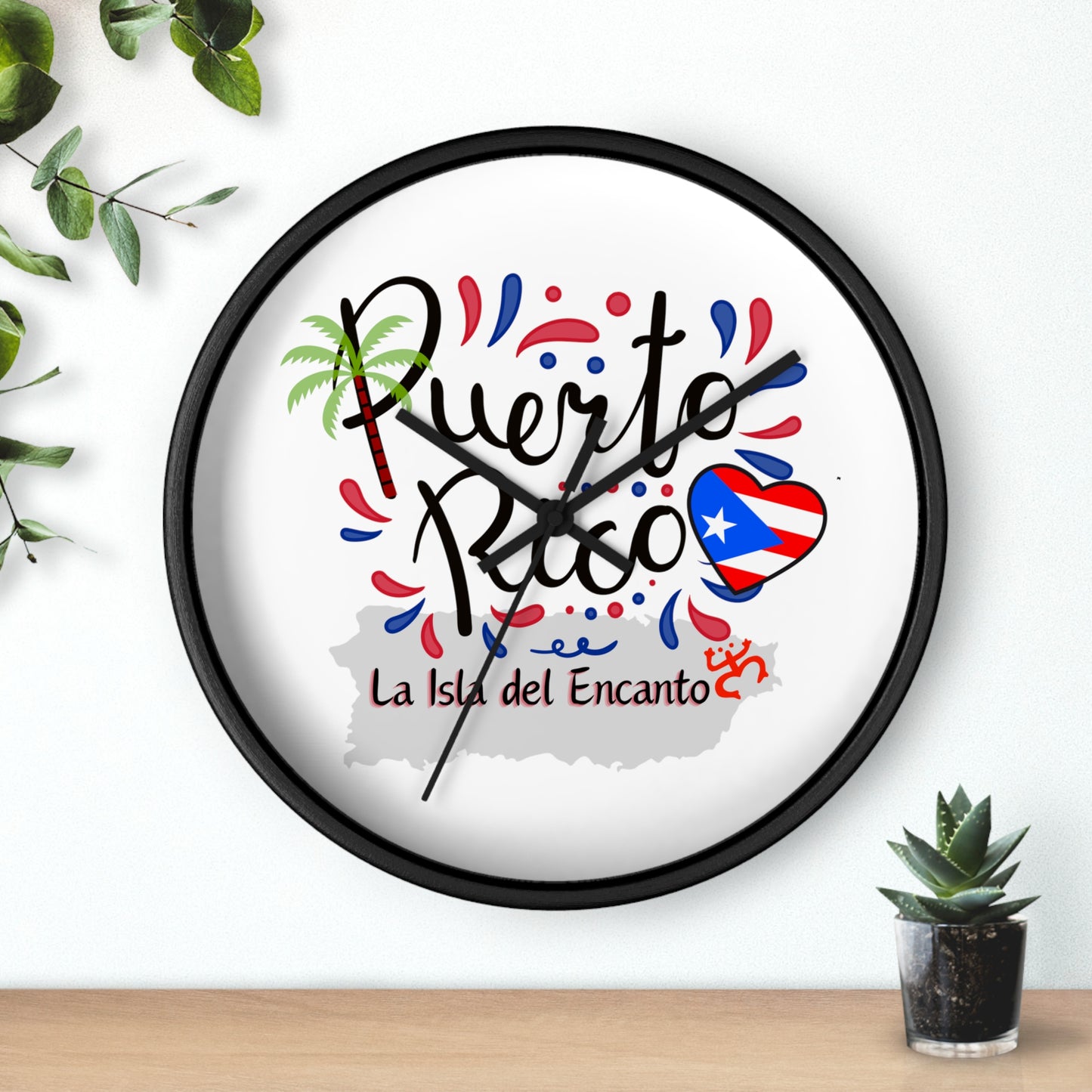 Puerto Rico Wall Clock