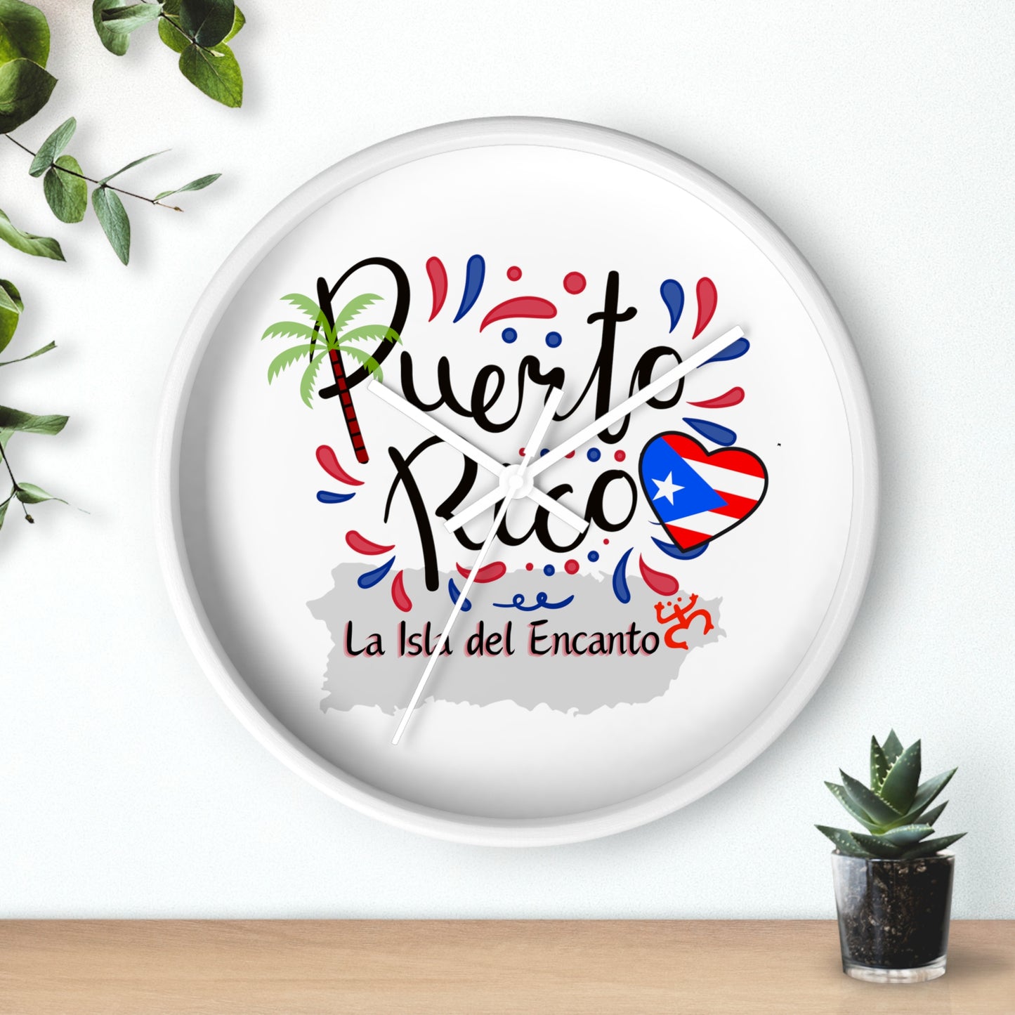 Puerto Rico Wall Clock