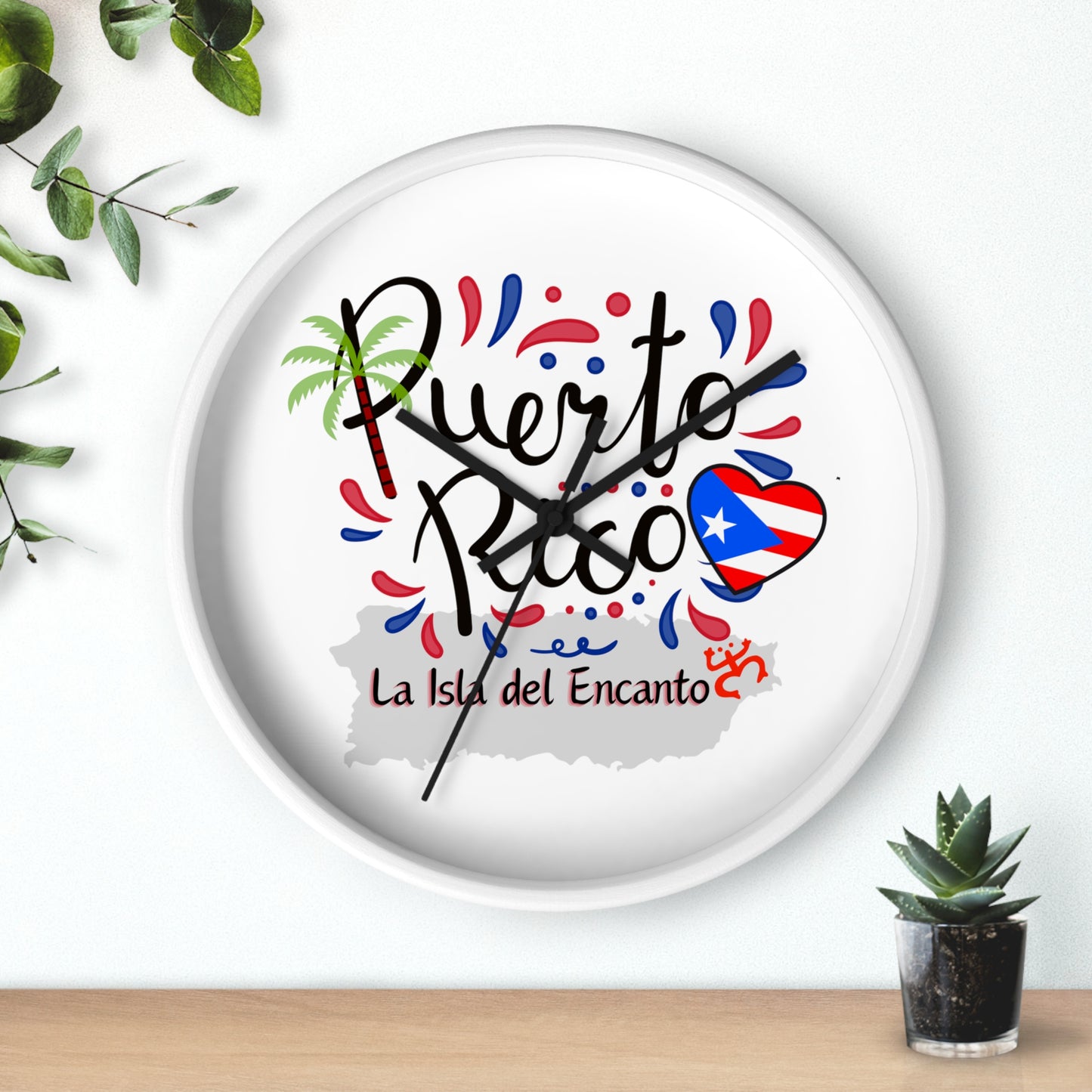 Puerto Rico Wall Clock