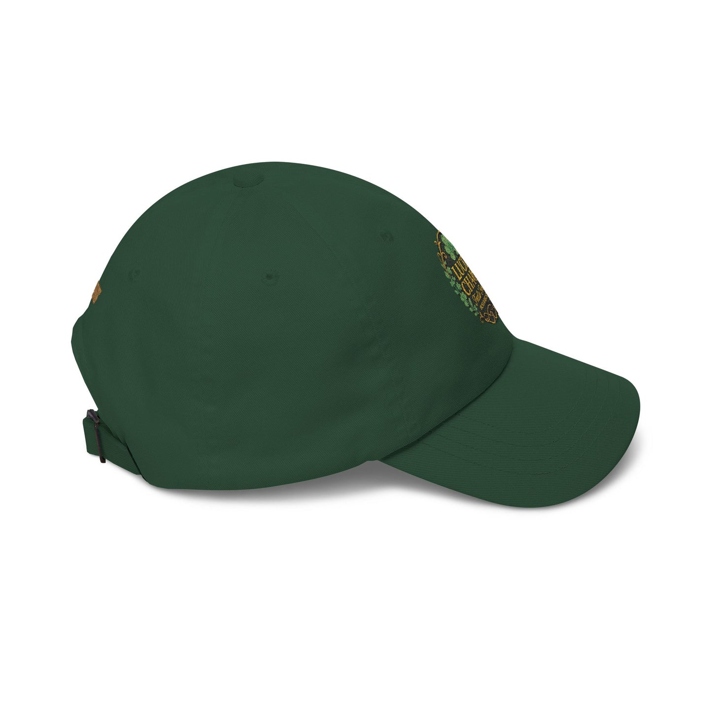 Embroidered 'Luck Charm Feelin' Fierce' Irish Vibes Dad Cap — St. Patrick's Hat