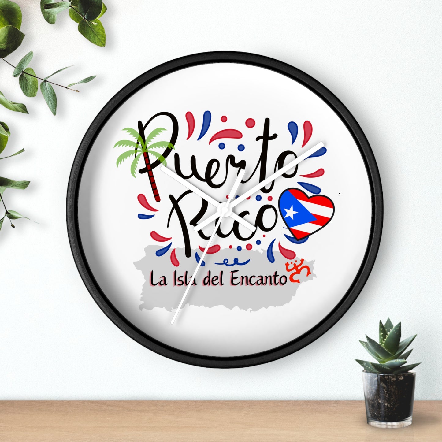 Puerto Rico Wall Clock