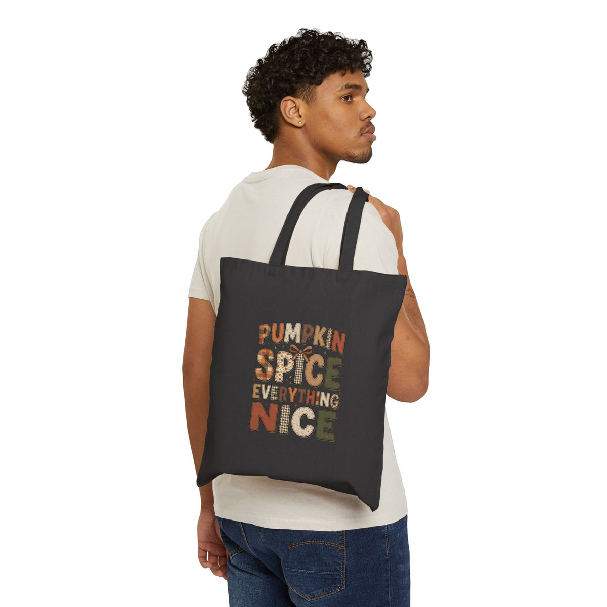 Pumpkin Spice Everything Nice Tote | Pumpkin Season Fall Canvas Tote