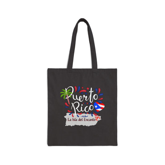 Puerto Rico La Isla del encanto Cotton Canvas Tote Bag