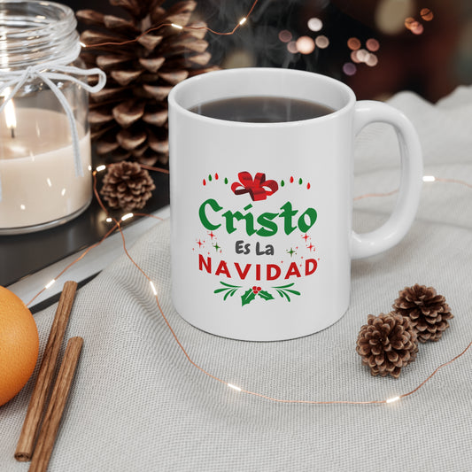 Christmas mug- Cristo Es La Navidad Ceramic Mug 11oz