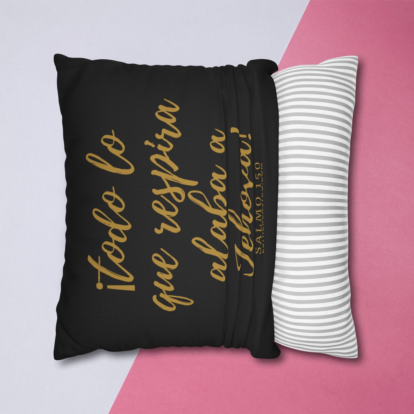 Salmo 150 Spun Polyester Square Pillow Case