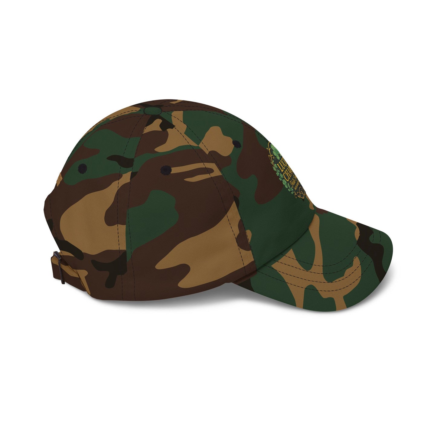 Embroidered 'Luck Charm Feelin' Fierce' Irish Vibes Dad Cap — St. Patrick's Hat