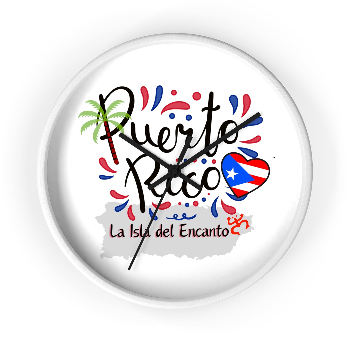 Puerto Rico Wall Clock