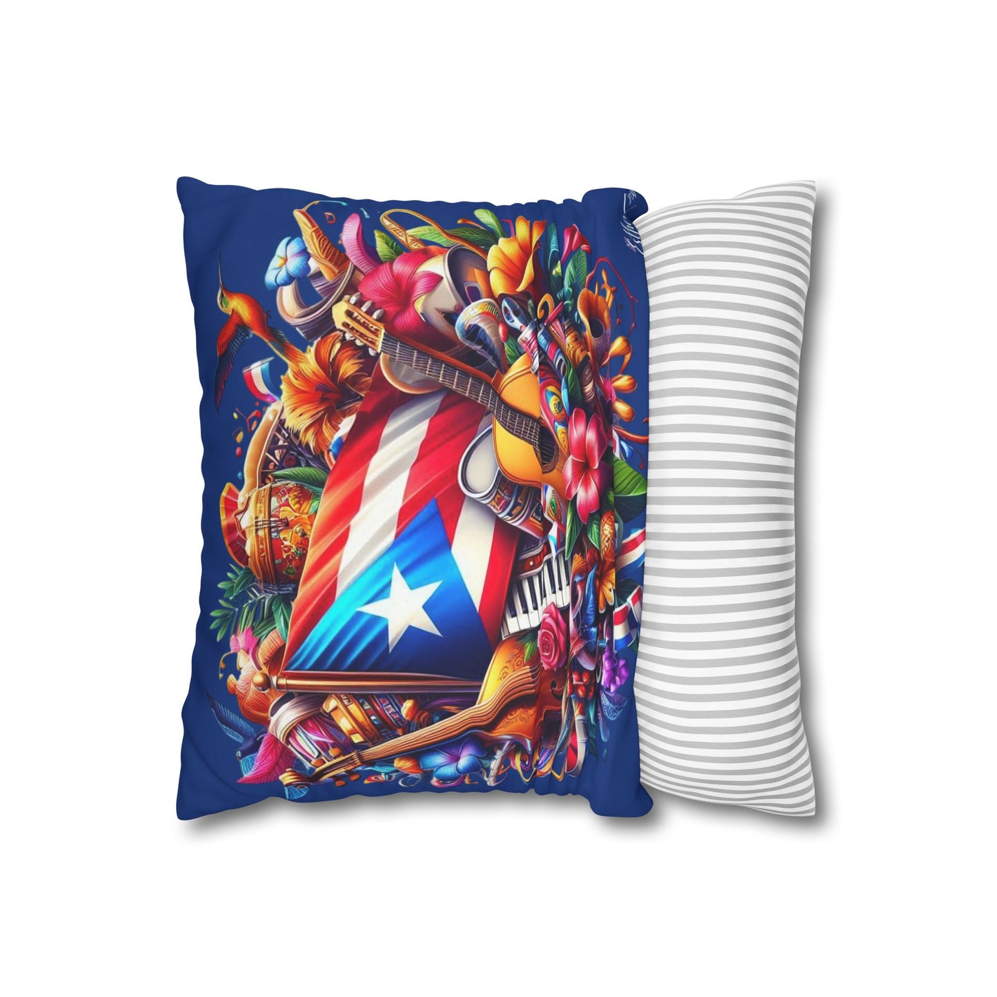 Square Pillowcase Boricua Puerto Rico