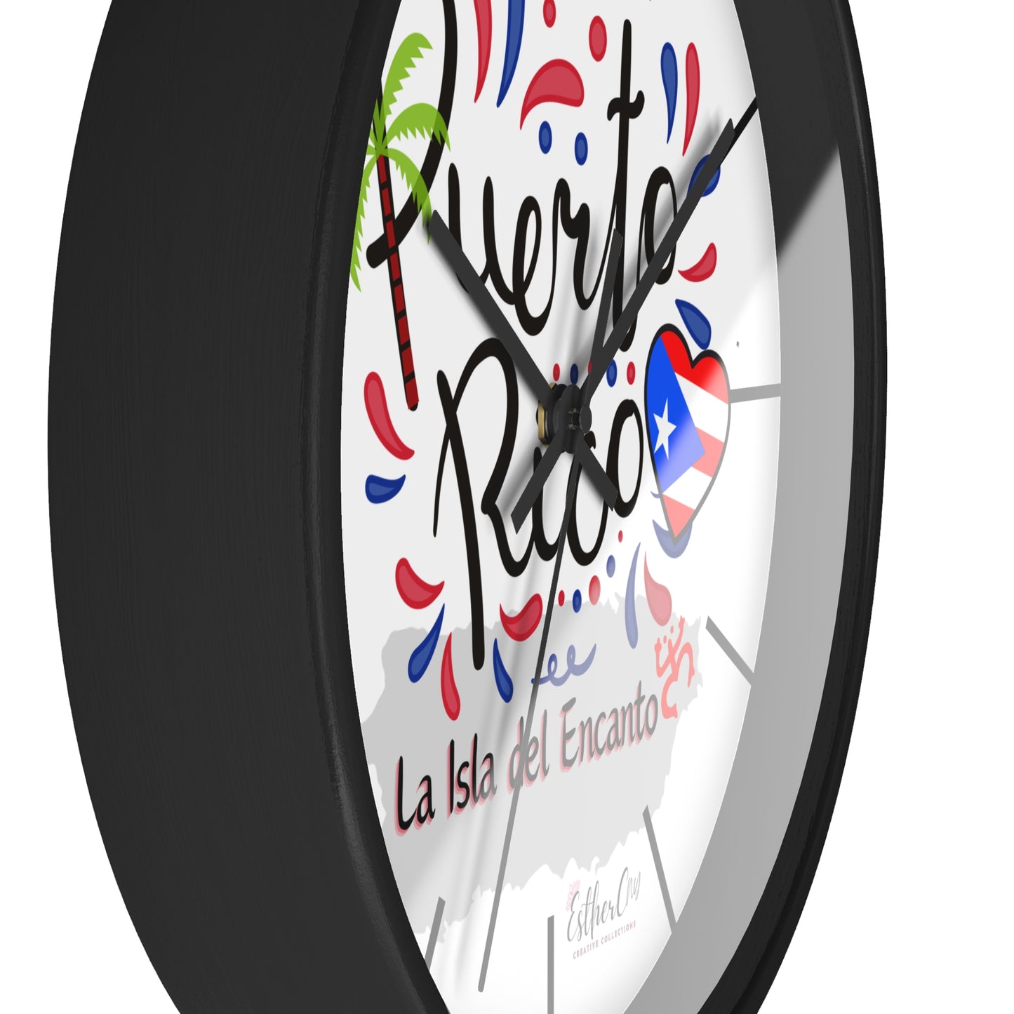 Puerto Rico 'La Isla del Encanto' Wall Clock — Tropical Island Decor