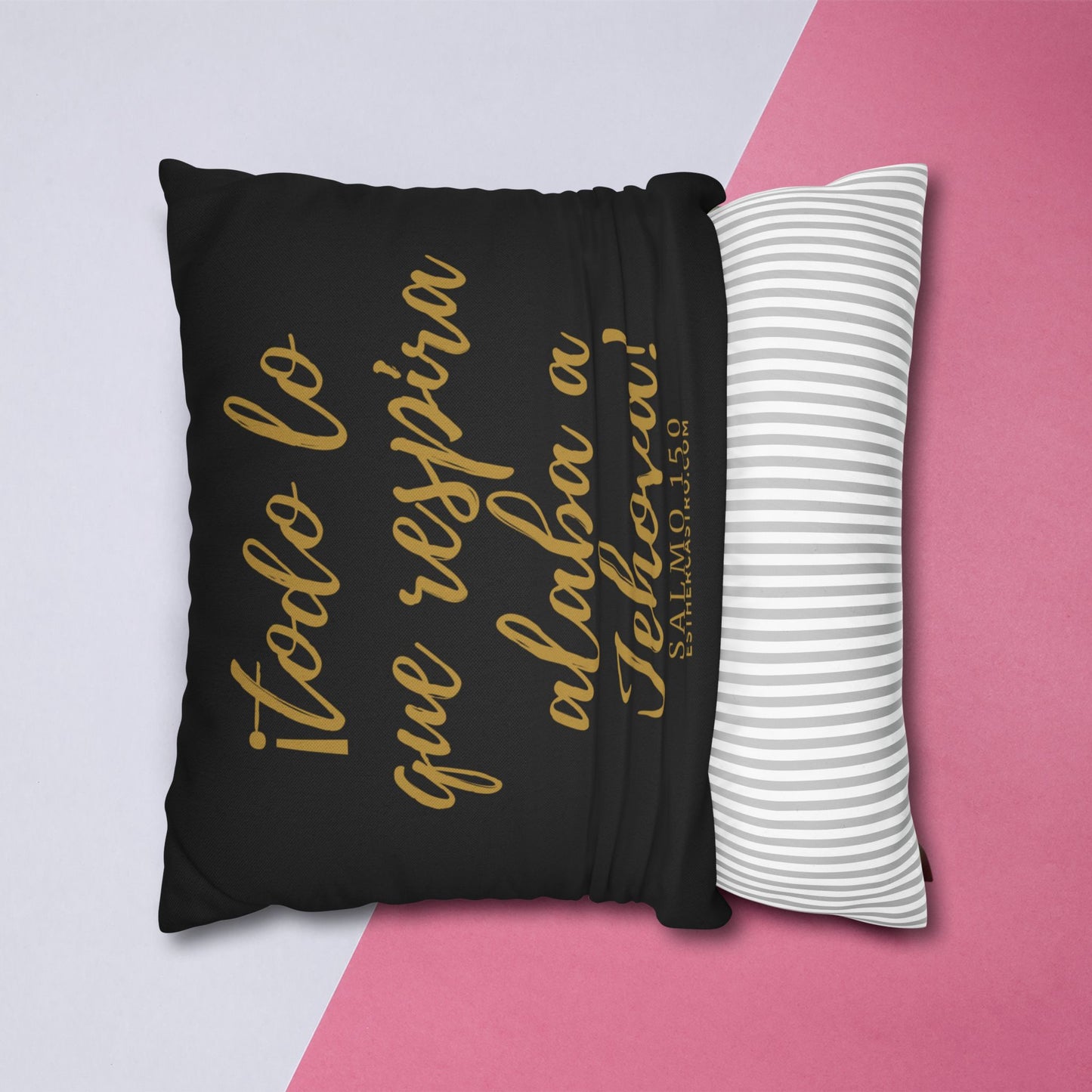 Salmo 150 Spun Polyester Square Pillow Case