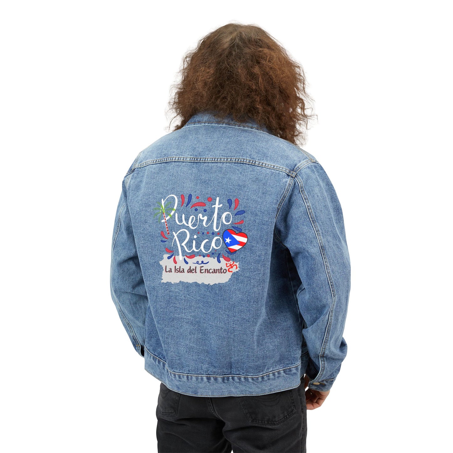 Puerto Rico Men's Denim Jacket