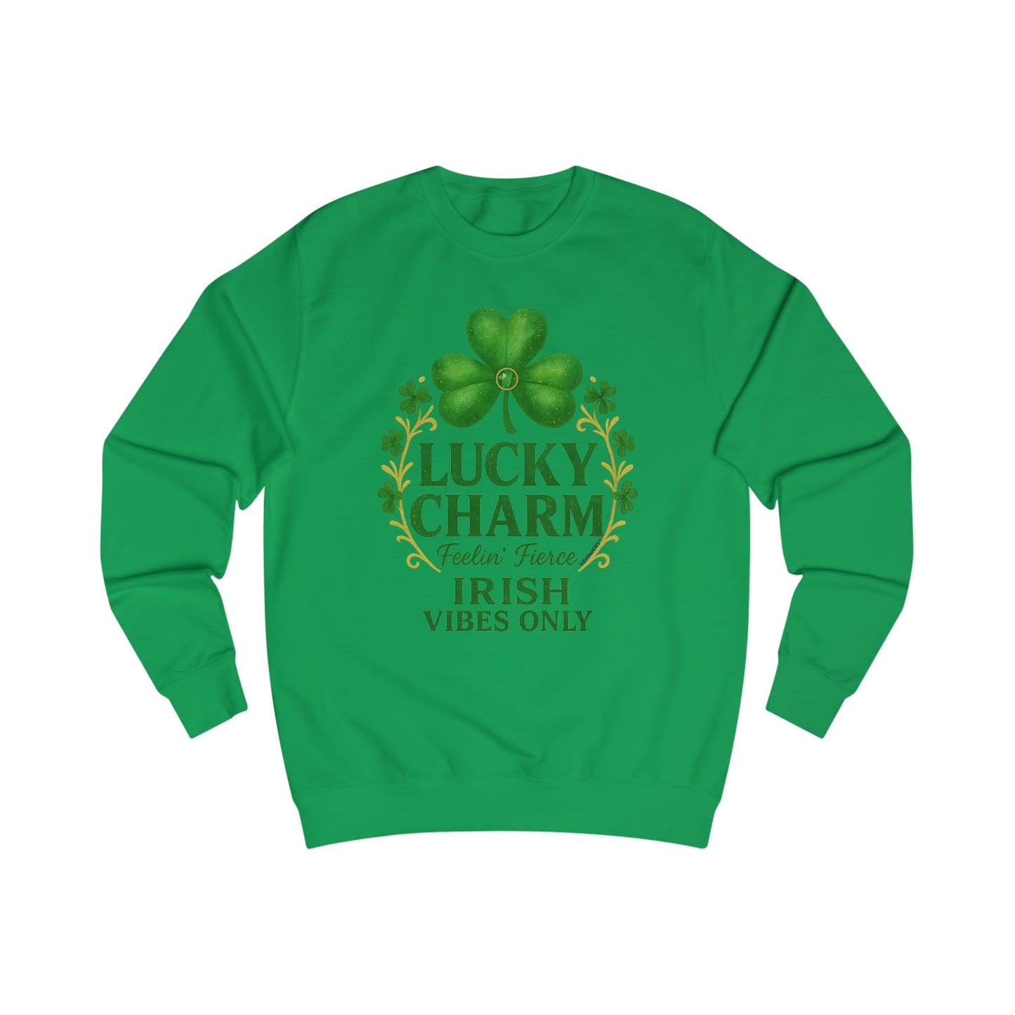Lucky Charm Shamrock Sweatshirt — Irish Vibes St. Patrick’s Day