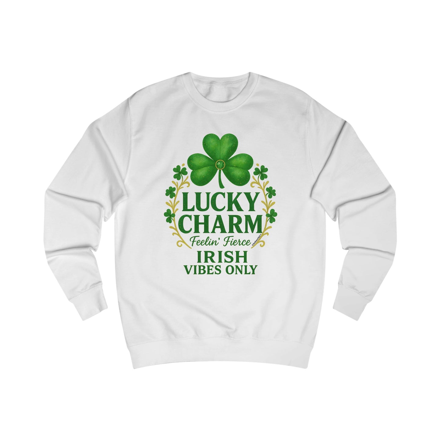 Lucky Charm Shamrock Sweatshirt — Irish Vibes St. Patrick’s Day