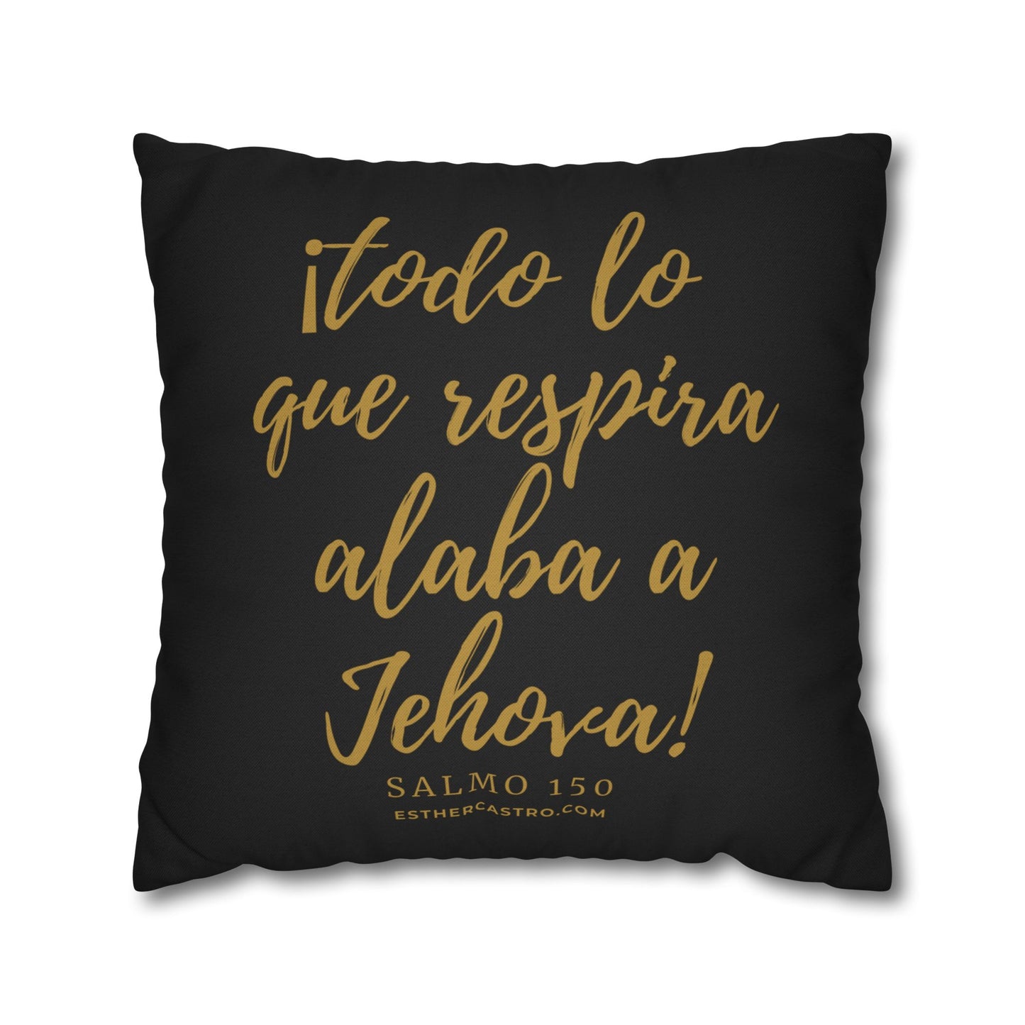 Salmo 150 Spun Polyester Square Pillow Case