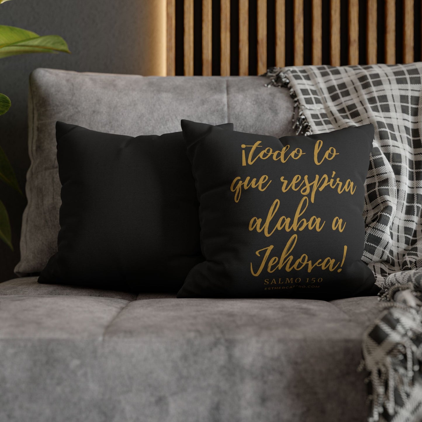 Salmo 150 Spun Polyester Square Pillow Case