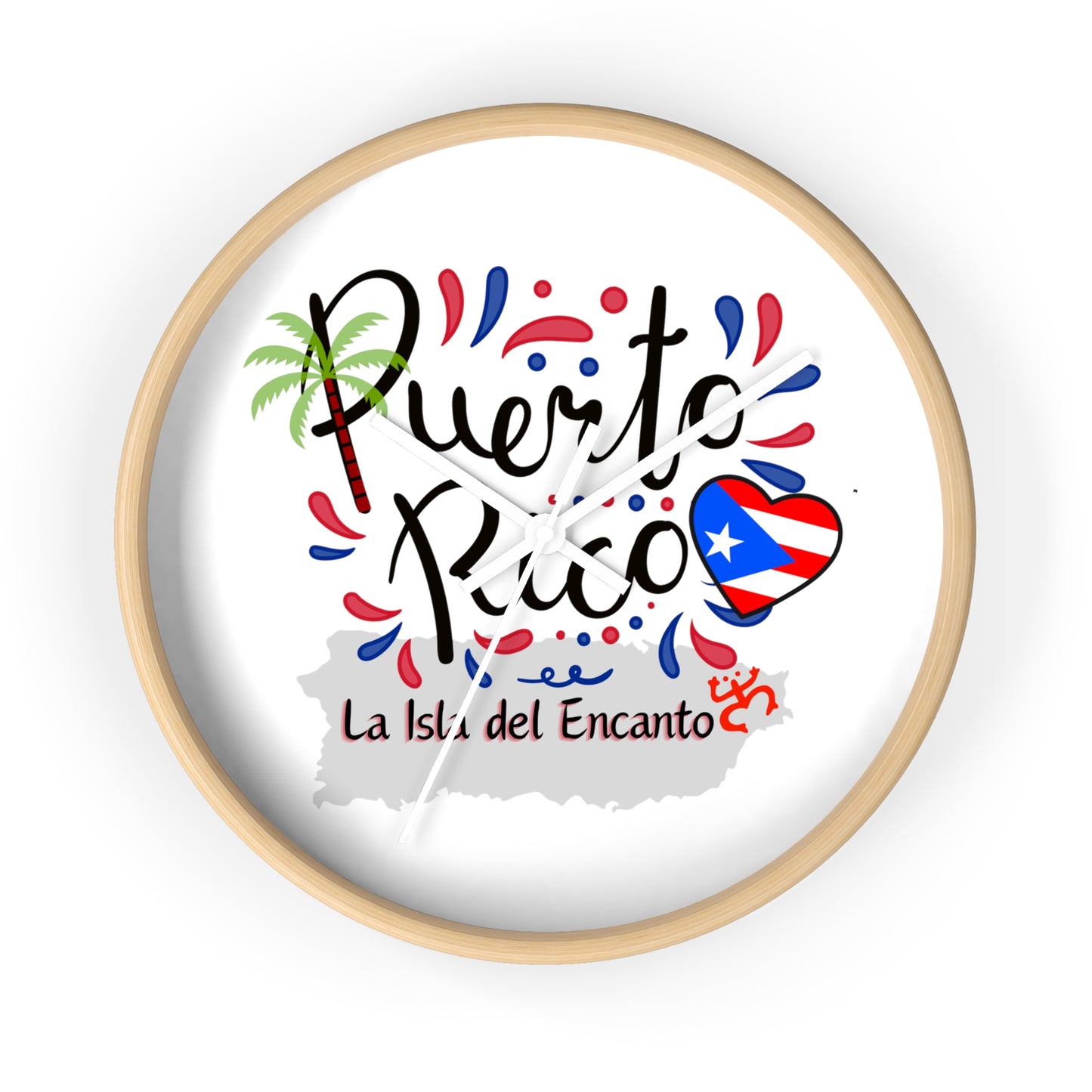 Puerto Rico Wall Clock