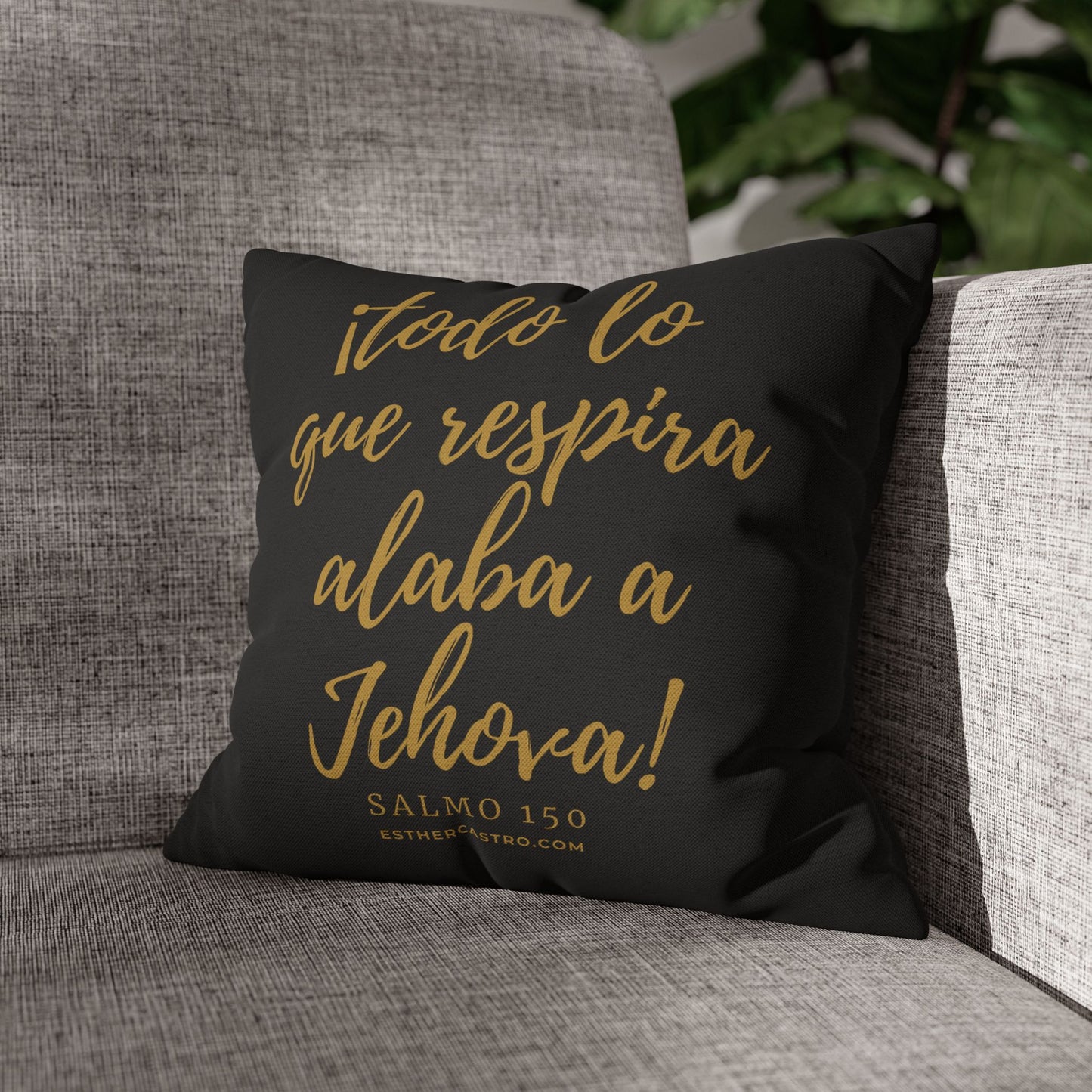 Salmo 150 Spun Polyester Square Pillow Case