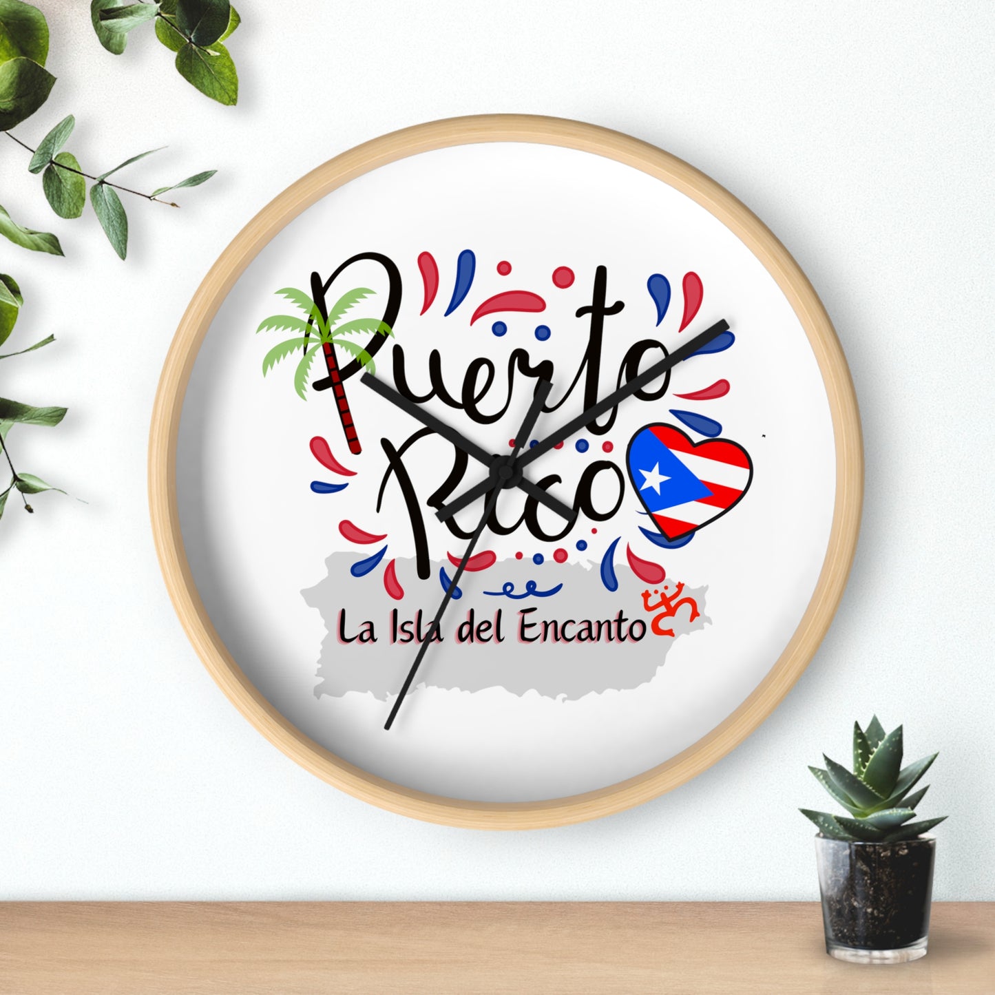 Puerto Rico Wall Clock