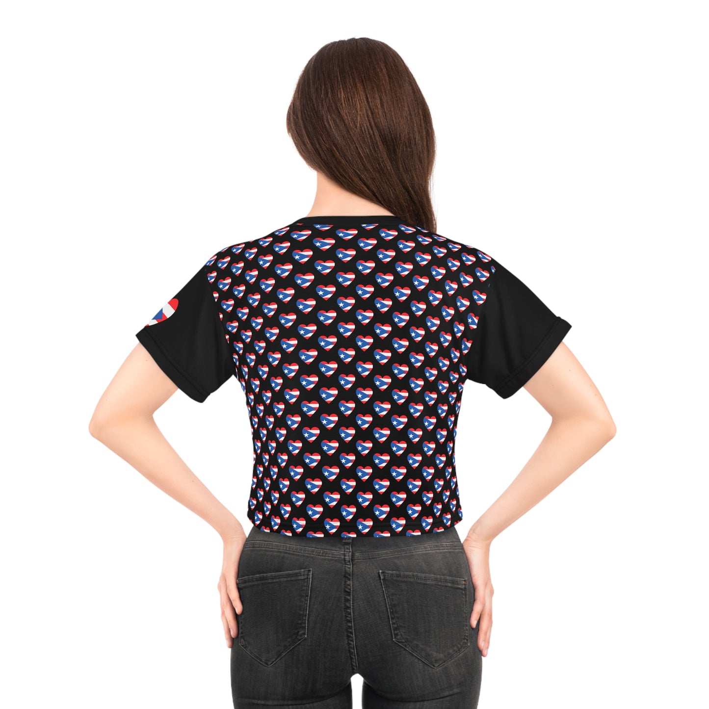 Puerto Rico "Isla del Encanto" Crop Tee — Tropical Island Pride Crop Top