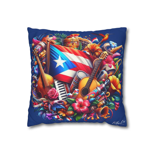 Square Pillowcase Boricua Puerto Rico